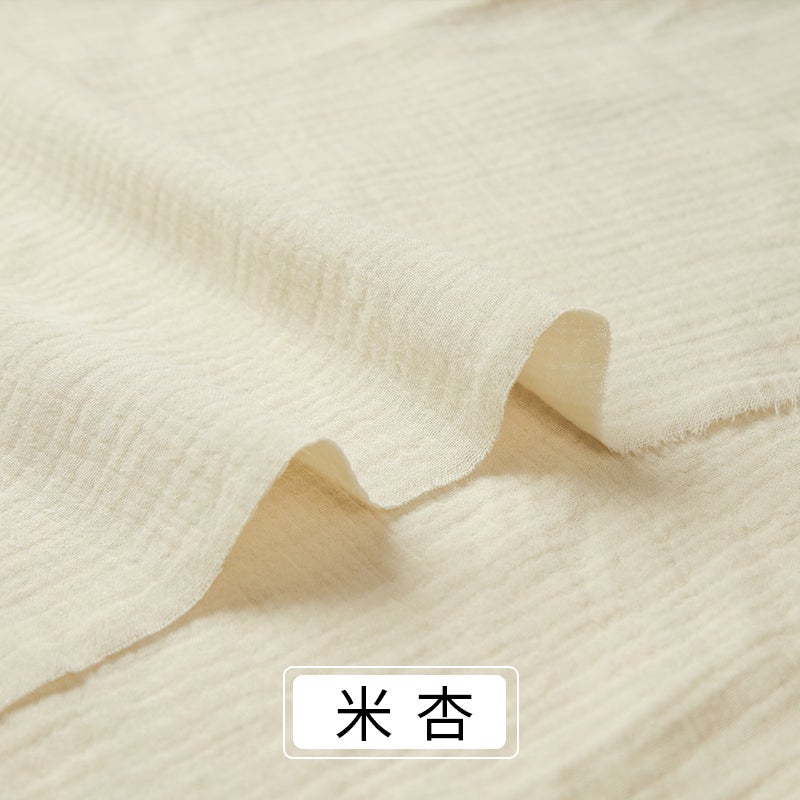 Double-Layer Wrinkled Gauze Fabric Pure Color Absorbent Baby Bath Towel Towel Quilt Fabric Cloth Cotton - Image 1
